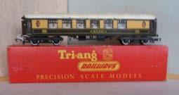3.61B 00 Coaches - Tri-ang Tri-ang R228 Pullman Car 1st. Class 'Ruth'. Excellent condition. Boxed. One end flap replaced Price ( ): 6.50 3.62B 00 Coaches - Tri-ang Tri-ang R328 Pullman Car 2nd/Brake.