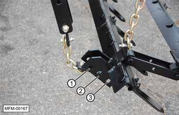 Stop the tractor and check the depth of the disks and the reel blades, making sure they are the desired depth. Readjust the depth control device and the hitch frame turnbuckle, if necessary.