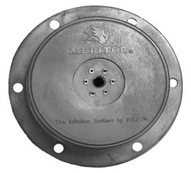Six vent design. For Meritor TL Axles. 31438-00 Stemco screw-on Oil Stemco hubcap version 4075 (343-4371). Straight spindle. Six vent design. Replaces three vent design part number 31432-00.