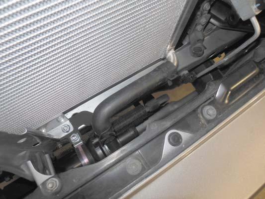 5 x 7 90 hose between the intercooler pump and the lower spigot of the LTR as shown.