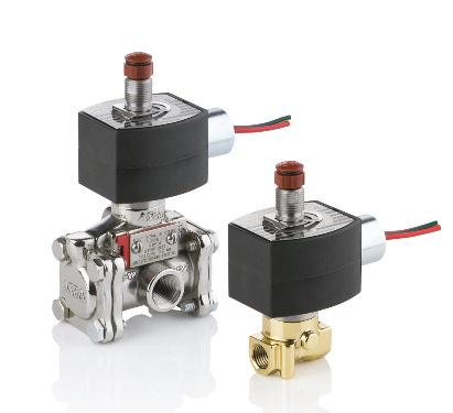 4.55 Solenoid Valves Aluminum, Brass, or Stainless Steel Bodies /4" to " NT / 3/ 4/ 5/ 5/3 Features Molded one-piece solenoid with highly efficient solenoid cartridge and.