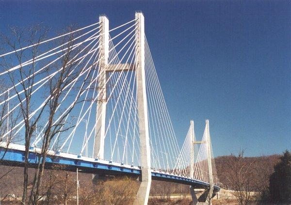 Grant Bridge - Portsmouth, Ohio (Steel Edge Girders w/ Double Plane of Stays) middle left: William