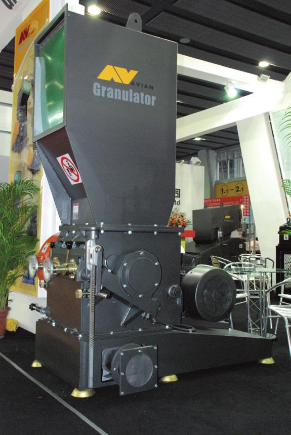GRANULATOR G50/80 45KW (60HP) Hopper inlet 500mm x 800mm Cutting chamber 500mm x 800mm Two (2) stationary blades from D2 steel Six (6) rotary blades from D2 steel Rotor speed 450 rpm Cutting Dia.