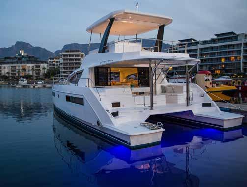 introducing A dynamic power catamaran The progressive Leopard 43 Powercat highlights all of the advanced features that have come to be associated with the Leopard line.