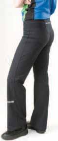 BalancePlus Jean Style 604 48% polyamide, 43% cotton, and 9% Spandex/Elastane exterior 4 pockets, Low rise - sits at hip, Boot-Cut fit, 19 bottom opening and Unhemmed.