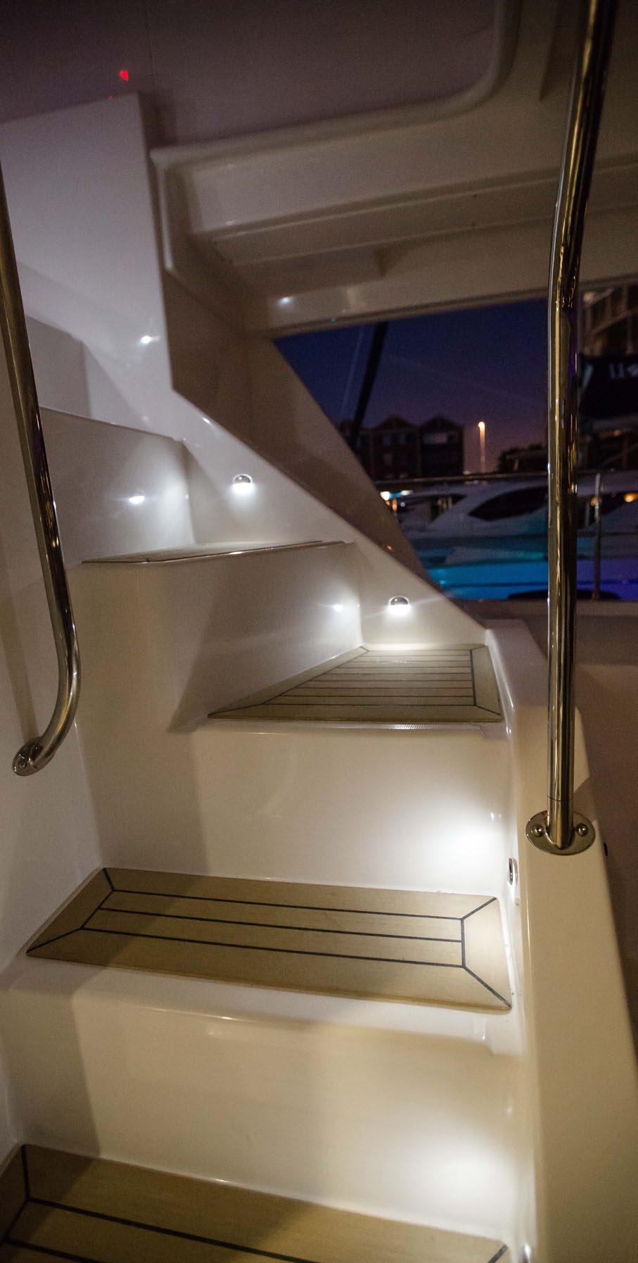 This yacht has the capacity to easily navigate through turbulent conditions and is delivered to each