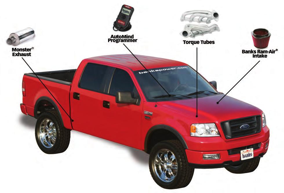 Products available from Banks Power for the 04-10* Ford F-150 Figure 3 Banks Ram-Air Intake System (P/N 41806) - Increases your airflow over stock.