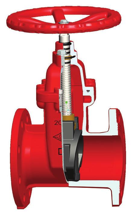 BS 516 Resilient Wedge Gate Valve BS 516 Flanged Resilient OS&Y Gate Valve, Type A, (XZ41X), /16, Gate valves serve to cut the medium ﬂow
