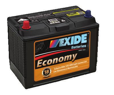 PRODUCT RANGE Choosing a higher power battery will provide better performance as well as a longer life. EXIDE EXTREME Best Extreme performance providing longer life.