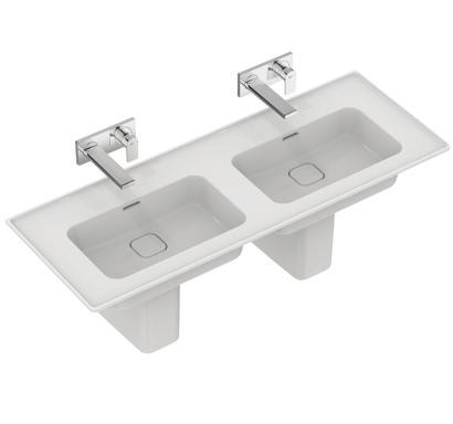 T299601 Vanity with overflow 1 tap hole Compatible with Tesi,
