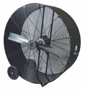 30, 36, & 42 TPI Industrial Direct Drive Portable Blowers SWIVEL STANDARD Comes in sizes 30, 36, & 42 Rocker switch SJT type 3 conductor, 12 long cord Aluminum, 3 paddle blade Spiral, wire front and