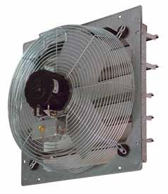 Shutter Mounted Direct Drive Exhaust Fans Can be installed from inside wall Eliminates need for external framing and shutter Pull chain switch No Cord-Junction box provided for direct wiring Aluminum