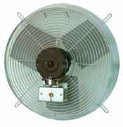 Guard Mounted Direct Drive Exhaust Fans 20 Bolts directly to the wall Can be used with or without external shutter Pull chain switch No Cord-Junction box provided for direct wiring Aluminum blade
