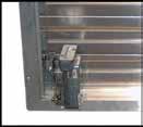 shutter is used to provide make-up air (Shutter should be one size larger than exhaust fan size and should be located on opposite wall) Used for positive closure of exhaust shutter 115V or 230V, 60