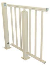 Superior railing comes in standard 6 lengths, as well as custom lengths, in 2-line or 3-line styles.