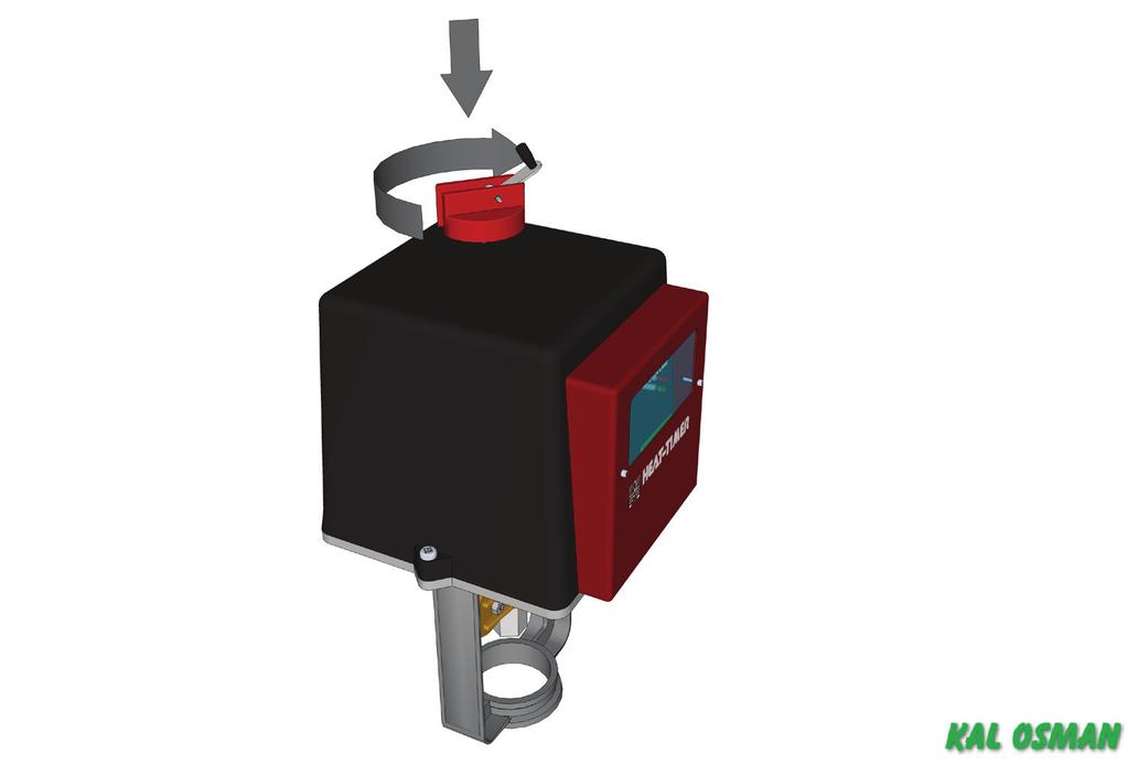 Actuator Manual Operation The actuator Red Crank is used to operate the valve manually in periods of no power or when installing or servicing the equipment.