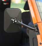 Have mirror relocation brackets, but dislike the limited visibility they offer with doors on? The Rugged Ridge Quick Release Mirror Relocation Kit is the perfect solution for your Wrangler.