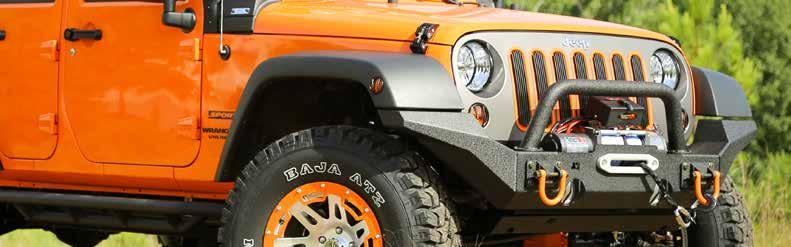 XHD MODULAR BUMPER SYSTEM THE MOST ADVANCED, TOUGHEST, MOST FLEXIBLE BUMPER SYSTEM EVER CREATED! THE ONE & ONLY ORIGINAL. E D A G F C L B K J No other bumper can give your Jeep this many looks.
