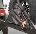 Using the factory latch mechanism and a reinforced spindle, Jeep owners have the ability to mount up to a 37-inch tire and operate both the carrier and tailgate simultaneously without any hassle.