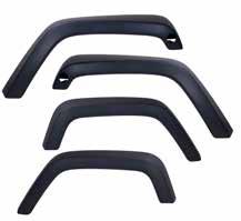 Easy to install, these flares replace your factory flares, attaching to the mounting points with no drilling. Simply remove your original flares and add on the All Terrain Flat Fender Flares.