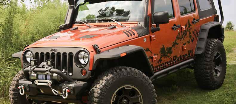 HURRICANE FLAT FENDER FLARES Jeep enthusiasts can now get that aggressive off-road look with the newly designed