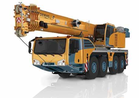 Liebherr claims an overall reduction in fuel consumption of 10 percent for crane operation as well as lower noise levels. Last month the first LTM 1090-4.