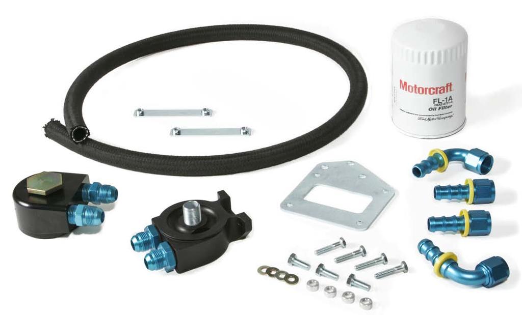 Installation of this kit mandates the use of a larger volume FL-1 series oil filter (or equivalent). 1. Check the oil level and add oil, if necessary. 2.