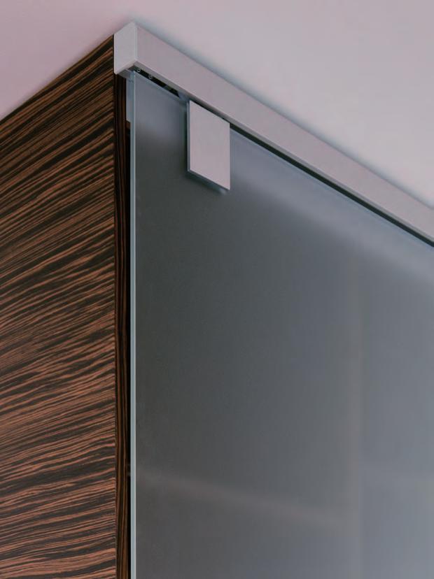 The Junior 80/GP sliding door hardware set by Hawa has set new standards for sliding glass door hardware.