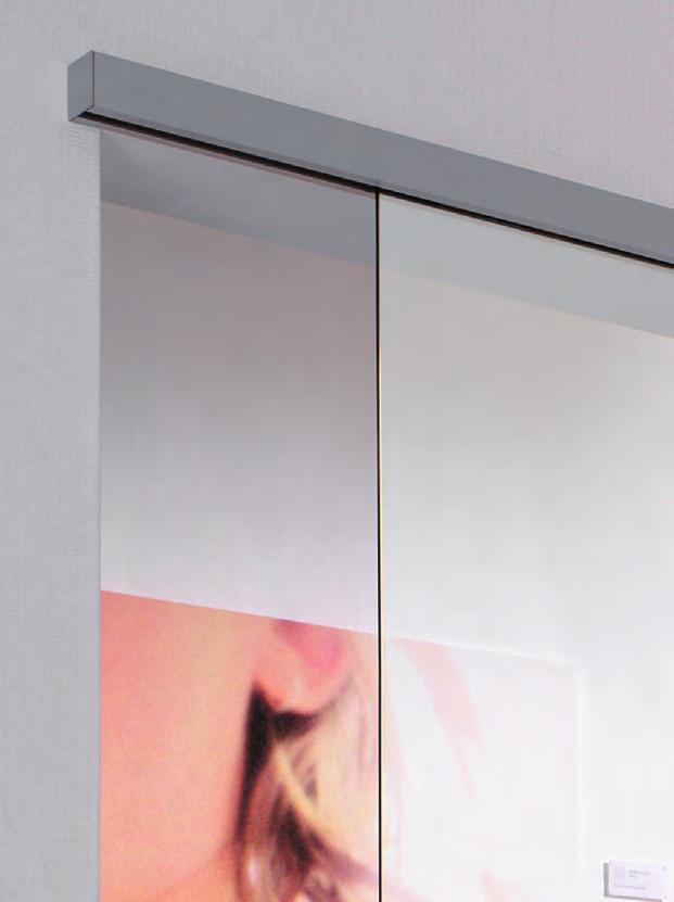 The Bohle SlideTec optima 60 sliding door hardware system is a high quality product for moving glass doors of up to 60 kg.