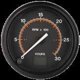 English-Metric Analog Gauges 112069 shown Part Numbers: Speedometer with Odometer (86mm/3.