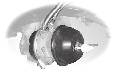 Air brakes Brake Chambers, Rear MGM Type 30 brake chambers are used on the rear wheels of the Blue Bird All American. These are non-adjustable, with welded-on clevis ends.