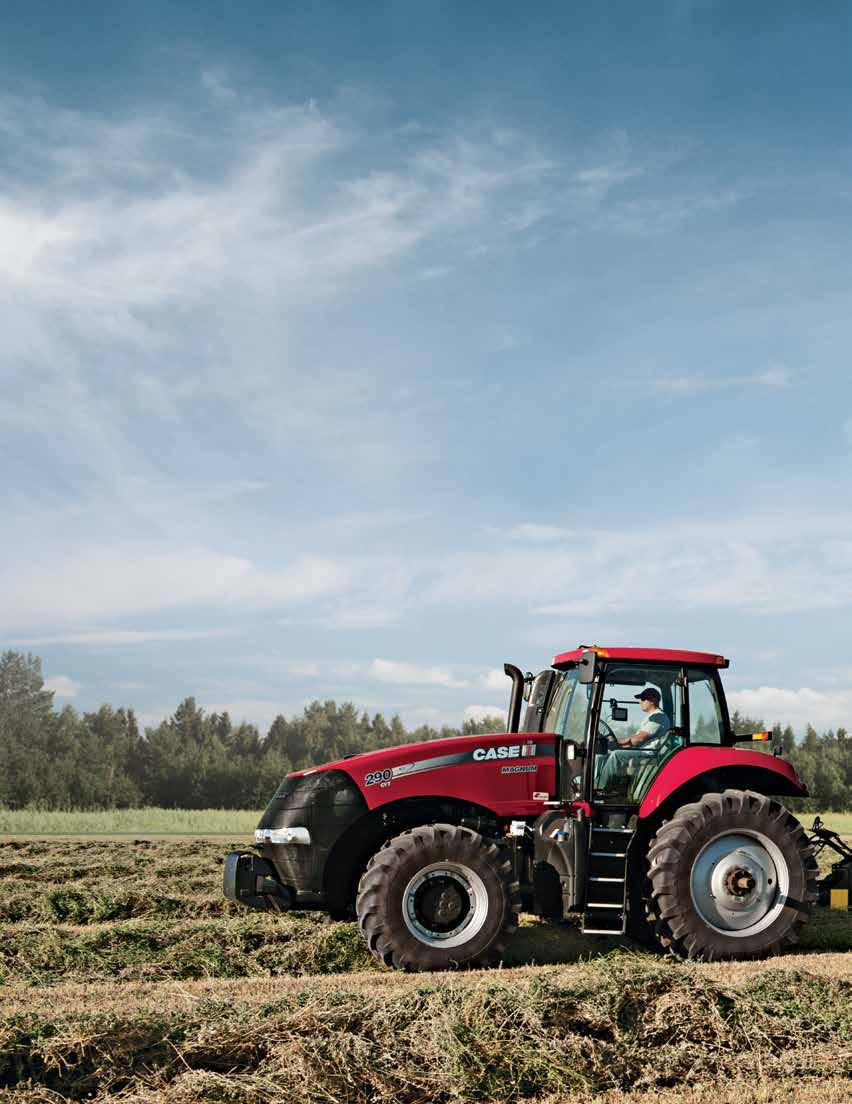CASE IH PRODUCT FOCUS NEW BALERS DESIGNED FOR PRODUCTIVITY NARROWER TRANSPORT WIDTH, SAME SIZE BALES Anew series of Case IH large square balers is designed to maximize time in the field with features