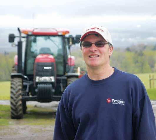 Dennis Emke s first experience in a Puma tractor was running the local snowmobile club s Puma tractor used as a trail groomer. He uses his Puma 125 for plowing and running a forage chopper.