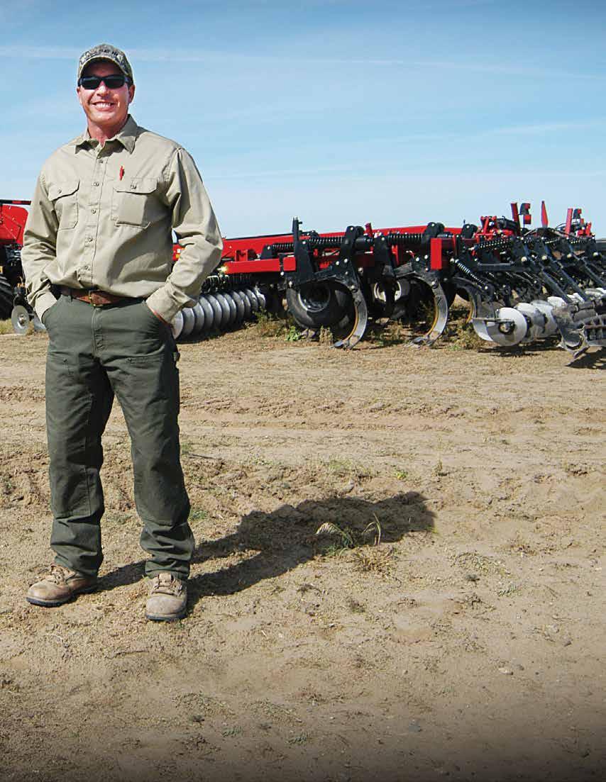 Dave Sparks uses a 26-foot Case IH Ecolo-Tiger 870 pulled by a Quadtrac 600 tractor in his custom tillage business.