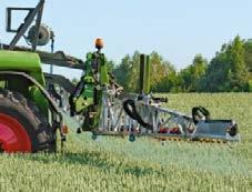 The central boom pivot ensures that all diffusers are ideally positioned and remain stable above the uncut crop. FENDT ROGATOR 300: BOOM Full control, even on difficult terrain.