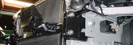 To allow access for the draw pin, trim a small portion of the front grille (Fig.S), then insert the front braces into the receiver tubes. Pin them with 5/8" draw pins and spring pins. 21.
