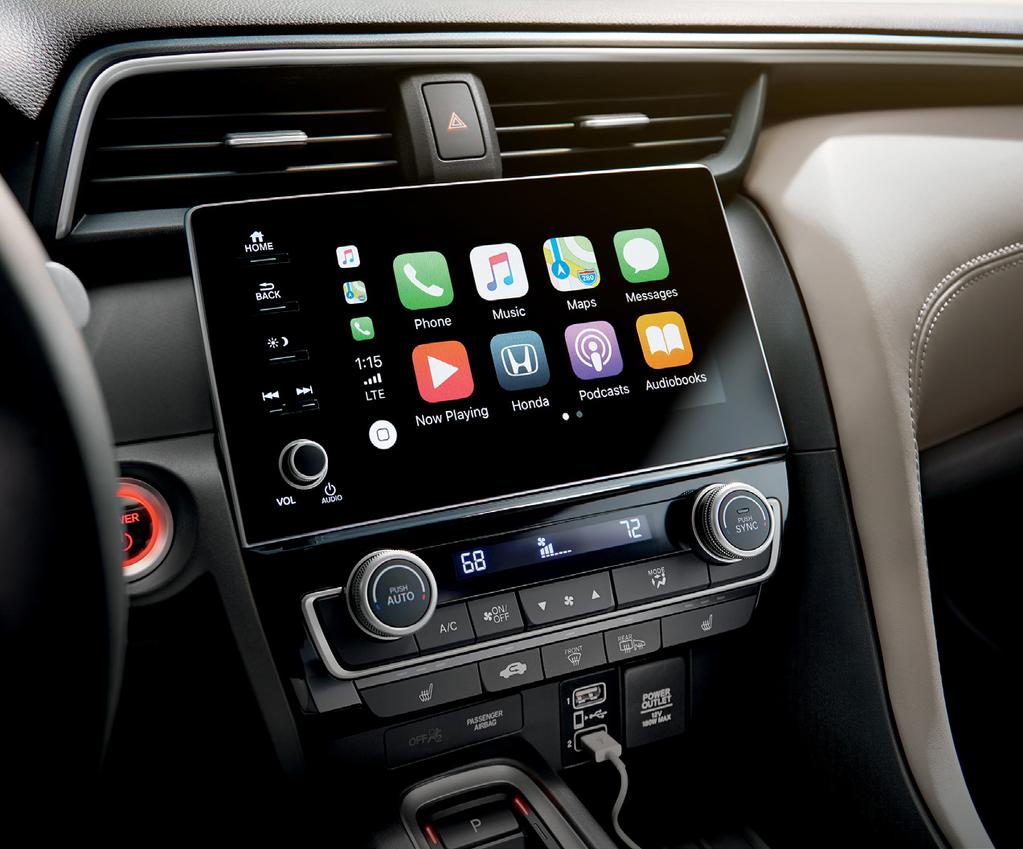 Tech Made Easy Apple CarPlay TM integration* 1 Android Auto TM integration* 2 8-inch Display Audio with high-resolution touch-screen, knob and hard