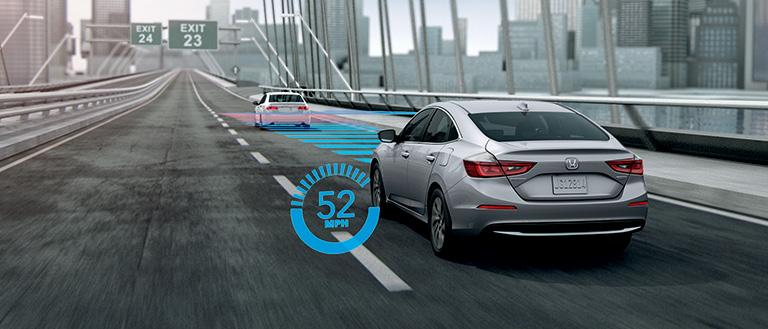 B - Adaptive Cruise Control (ACC) with Low-Speed Follow 5 ACC helps you maintain a set following interval behind detected vehicles for highway driving.