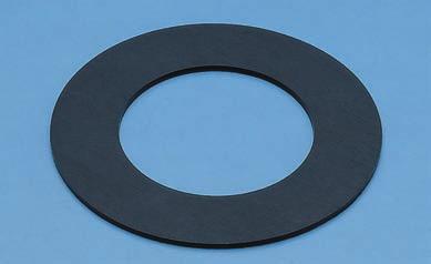 Fluoropolymer Gaskets Having Low Creep Property (Yellowish White Color) NAFLON Special Filler Filled PTFE Cut Gasket TOMBO No.