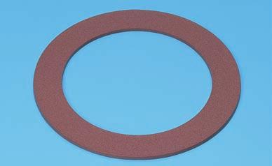 Flexible Fluoropolymer Gaskets (Brown Color) NAFLON GL Gasket TOMBO No.9007-GL This gasket is made from PTFE with special anti-corrosion and heat resistant filler.