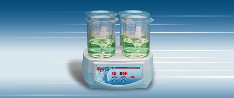 Four Position Magnetic Stirrers Ramping feature slowly increases speed to avoid splashing and improve spin bar control Powerful "rare earth" magnets stay coupled even under the most demanding