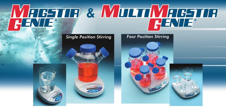 Fully Programmable Magnetic Stirrers Programmable High/Low Speed Stirring High and low speed range include reverse and interval stirring Three power levels are available for various sample