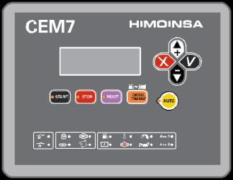Control Panel F U N C IO N A L IT Y P A N E L M O D E L C O N T R O L L E R M O D E Auto-start M5 CEM7 Automatic Control Panel without Grid Control AS5 CEM7** Automatic Control Panel with Grid