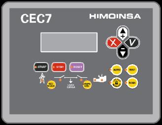 panel) AC5 CEA7 (**) Pre-heating resistance in the Genset and battery charger in the control panel included.