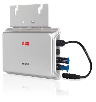 Additional highlights: Used with the ABB Concentrator Data Device (CDD), ABB s MICRO inverter offers proprietary wireless monitoring of real-time system monitoring, troubleshooting and plant feedback.