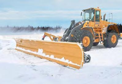 HENKE S ATTACHMENTS INCLUDE: > Airport Expressway (APX) - a dual discharge style plow for high-speed plowing and casting snow out and away. Double-ribbed construction.