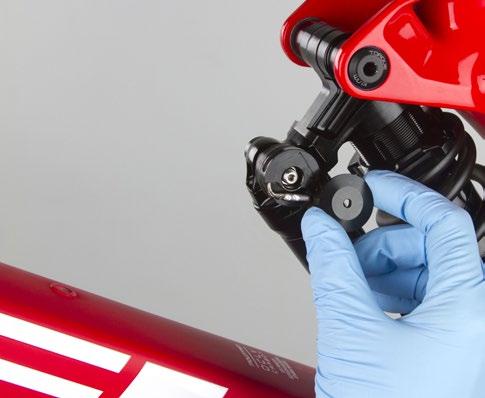 remove the shock from the bicycle frame according to the bicycle