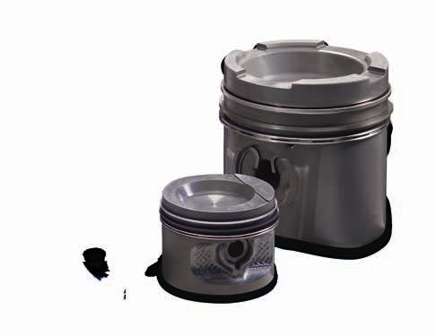 Pistons and kit sets for gas engines Gas engines require pistons specially adapted for the combustion process.