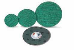 39 ZR Series Quick Change Sanding Discs FEATURES: Variety of quick change fastening systems Zirconia alumina grain Cooler-running 2-ply construction BENEFITS: Instant disc changes Disc is centered