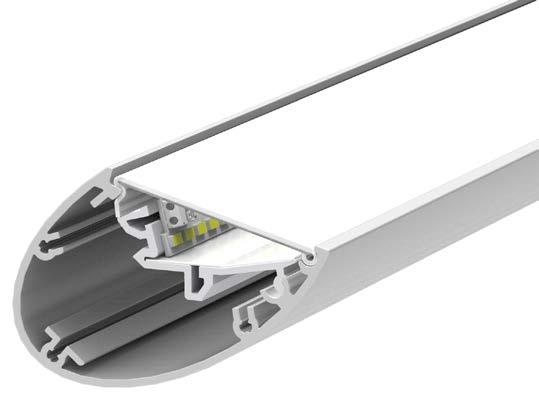 Highly flexible, Axle can be installed as individual luminaires (up to 8') or in continuous runs. LED boards and on-board driver are accessible without removing the luminaire.